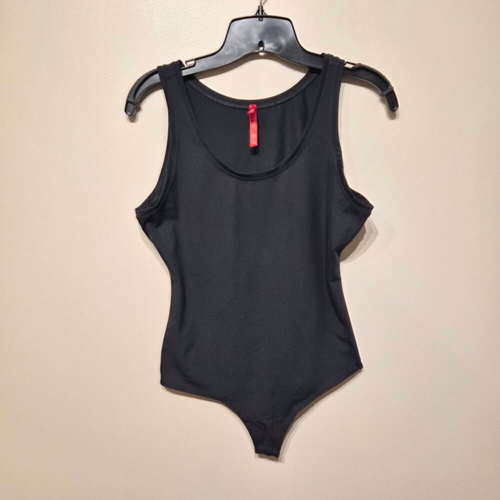 Spanx Suit Yourself Scoop Neck Sleeveless Bodysuit Black Medium